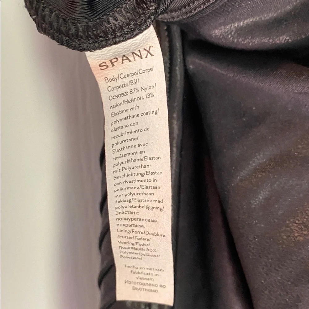 SPANX Moto Faux Leather‎ Leggings